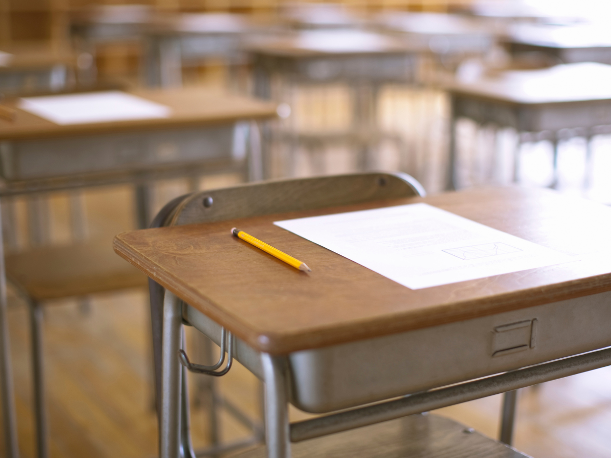 School desk.